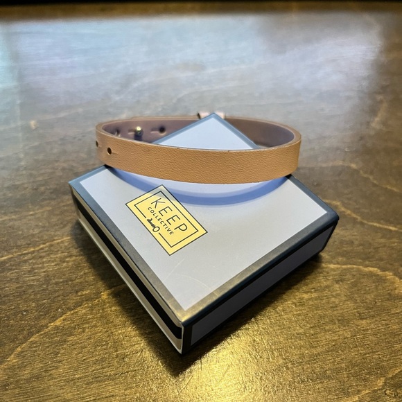 Keep Collective Engraved Leather Keeper Bracelet - Picture 3 of 5